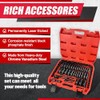 EACELIY 64pcs 3/8" Socket Set,Drive Impact Socket Set, SAE/Metric, Deep