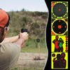 40 Sheets Reactive Shooting Target, 8 in Bullseye Reactive Shooting