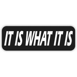 Unbranded/Generic 10pk IT IS WHAT IT IS 1x3 Funny Motorcycle Hard Hat Helmet Stickers Decals