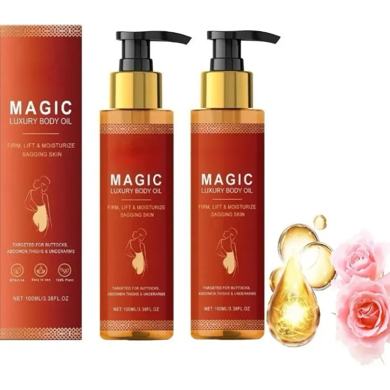 Aceite Reafirmante Corporal Mágico, Ultra Hidratante, 2 Unid