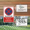 Parken Verboten Sign, Made of Sturdy PVC Hard Foam Board,
