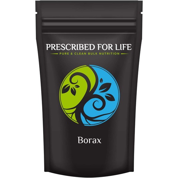 Prescribed for Life Borax Powder | Household Laundry Booster, Slime Activator & Multipurpose Cleaning Powder | All Natural Sodium Borate Powder, 1 lb