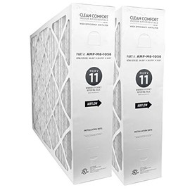 Clean Comfort AMP-M8-1056 (2 Pack) - 20" x 25" x 5" Media Air Filter, MERV 11