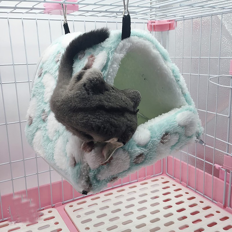 QIXNJALG FULUE 3IN1 Ferret Rat Hammock Tent Hanging Tunnel Cage