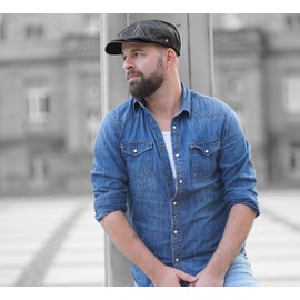 WEROR WEROR-303.1 Men's / Women's Flat Cap with Peak - Hat with Cotton Lining - Vintage - Autumn/Winter, brown