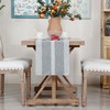 NEWISHER Braided Striped Table Runner Rustic Embroidery Coffee Table Runners