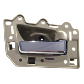 DELPA Front Right Beige / Chrome Inside Door Handle for 2005-2010 JEEP GRAND CHEROKEE