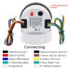 RYSJM 85mm White GPS Speedometer 0-160MPH with Tacho 8000RPM 4