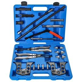 DASBET Valve Spring Compressor, Universal Overhead Engine Valve Spring Remover and Installer, OHV OHC Compressor Tool, Cylinder Head Service Set