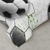 AILONEN Soccer Football Themed Bedding Set Twin Size,3-Piece Comforter Set