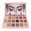 2pack Paleta De Sombras Ojos Nude New 18 Tonos Maquillaje