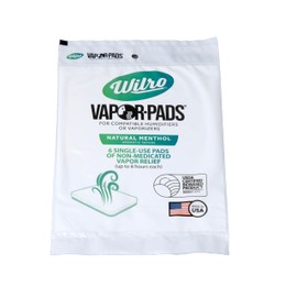 Wilro Soothing Menthol Vapor Pad for Humidifiers, Vaporizers and Waterless Plug in Units, Made in The USA, 6 Pack