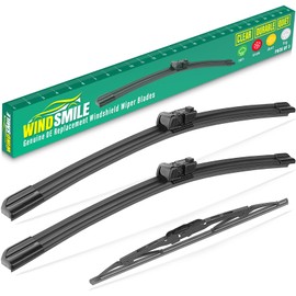 24" 17" 13" Windshield Wiper Blades Replacement for GMC Terrain 2010 2011 2012 2013 2014 2015 2016 2017 Premium All Weather Front Rear Wipers Set - OEM Quality (Pack of 3)