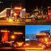ALFU 10 Pack Amber DC12-24V IP68 Waterproof LED Trailer Lights