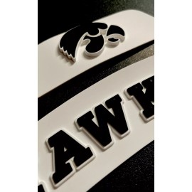 3D Bumpers - Iowa Flex Set For a Full Size Football Helmet.