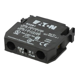 E22B1 | EATON Contact Block, 1NC, 22.5MM, E22 PUSHBUTTON, Non-Metallic, Heavy-Duty