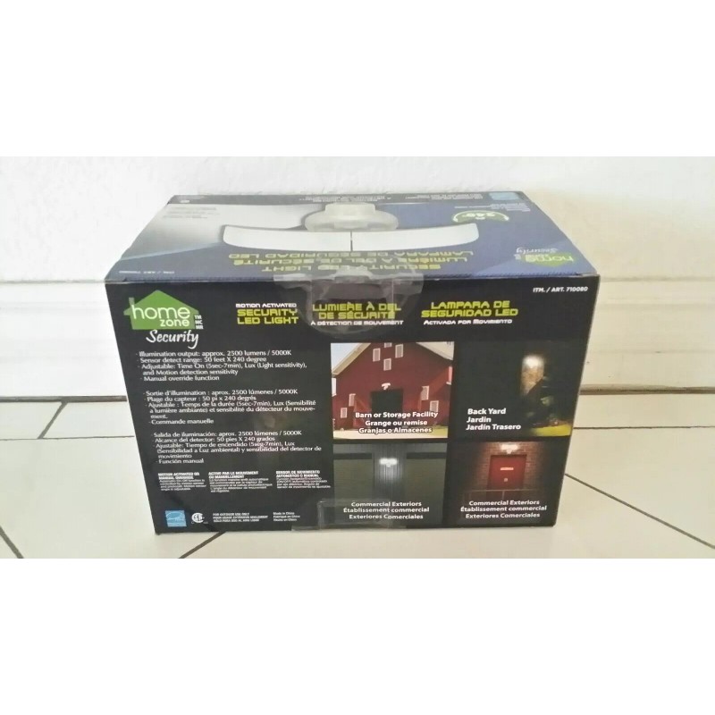Home Zone Motion Activated LED Security Light Adjustable Twin Head