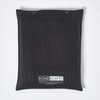 HOMESCAPES Black Deep Fitted Sheet (12”) Small Double 330 TC