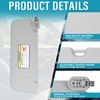Grey Left Driver Side Sun Visor with Mirror Compatible with
