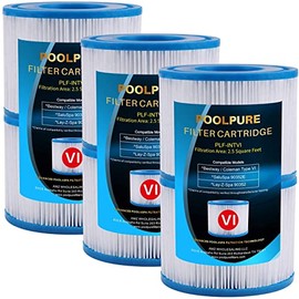 POOLPURE Replacement Bestway Spa Filter Replacement for Type VI, Coleman SaluSpa 90352E, Pack of 6