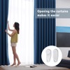 150 Pieces Traverse Curtain Rod Slides, White Plastic Snap-in Traversing