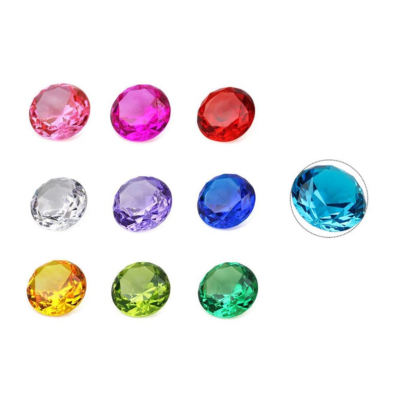 Dtoterul Glitter Stones Large 150 Pieces Plastic Diamonds Large Acrylic