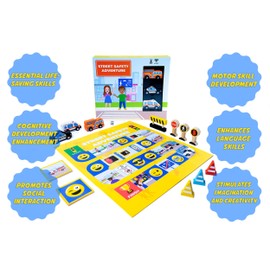 Token Toys Street Safety Adventure Board Games, Family Games for Kids Ages 3+, Kids Board Games, Educational Games for Kids, Kids Gifts