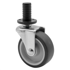 WAGNER 01908801 Tea Trolley / Swivel Castor Diameter 50 mm Height 65 mm Soft Grey Pin + Sleeve Diameter 12 mm Load Capacity 50 kg
