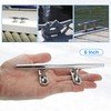 X AUTOHAUX 2pcs 6 Inch Stainless Steel Flagpole Cleat Hook