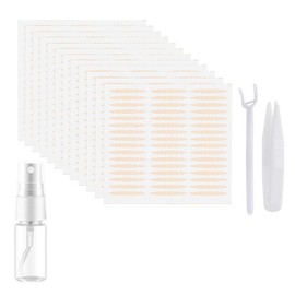 Yesmart Yes101 Double Eyelid Mesh Tape, 576 Pieces, Adhesive with Water, Eyelid Crease, Strong Double-Sided Tape, Ultra Fine, Skin Color, Invisible Tape, Available in 3 Types, Oval Type