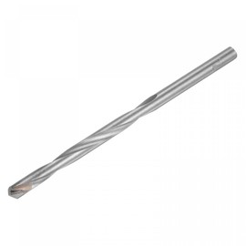 sourcing map 8mm Cutting Dia Cemented Carbide Twist Extra Long Drill Bit with Round Straight Shank for Hardened Steel Stainless Steel, 150mm Length