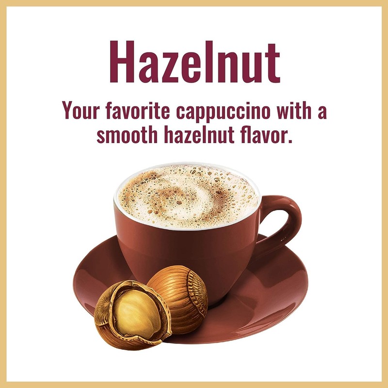 Hills Bros. Hazelnut Cappuccino mix,14 Ounce (Pack of 3)