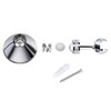 Shower Head Holder, Queta Adjustable Cooper Shower Bracket Chrome Plated