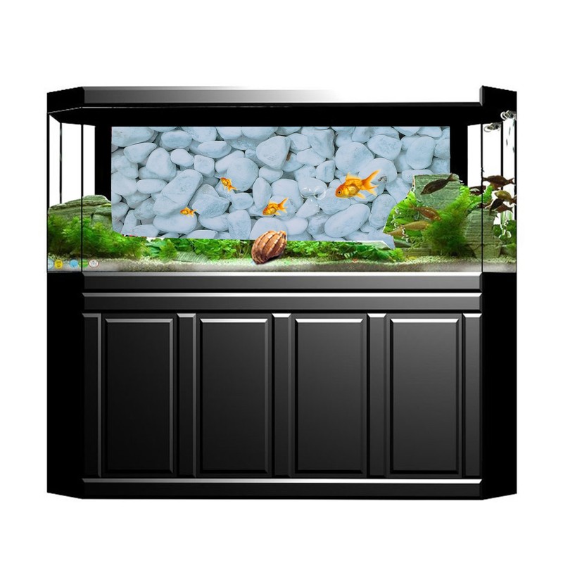 Aquarium Poster Self Adhesive 3D PVC Fish Tank Background Decoration