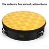 Hand Tambourine Double Row Percussion Polyester Drum Skin Solid Wood