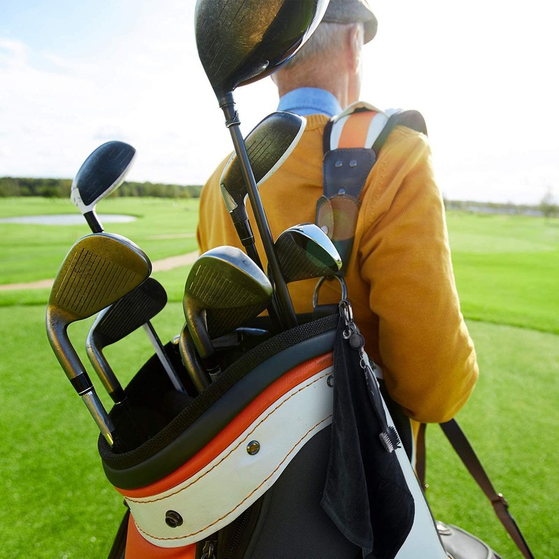 Vetoo Tri-fold Golf Towel | Premium Microfiber Fabric | Waffle