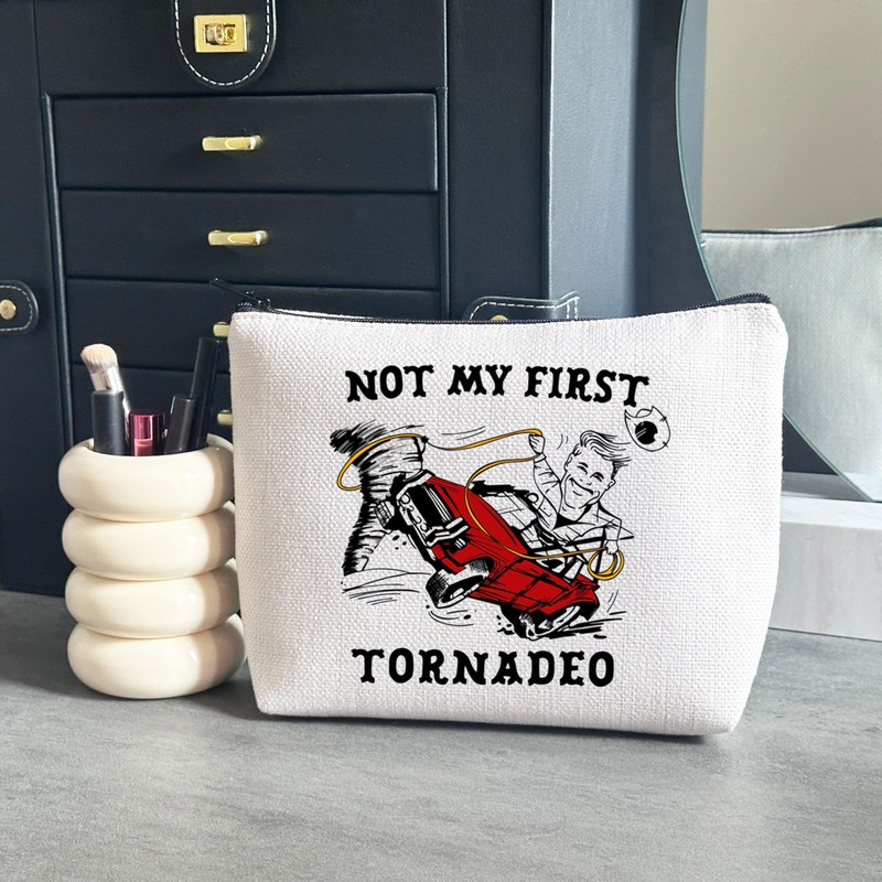 Tornado Lover Gift Not My First Tornadeo Makeup Bag American