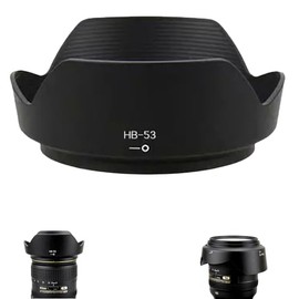 Lens Hood HB-53 Nikon F-Mount Lens AF-S NIKKOR 24-120mm f/4G ED VR Compatible with Nikon HB-53 Prevents Non-Image and Interfered Light Lens Protection Mounting Design Compatible Lens Hood