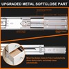 10 inch Drawer Slides 4 Pairs (8pcs) Soft Close 3