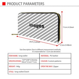 HUGS IDEA Purple Sugar Skull Womens Leather Slim Purse Card Holder Clutch Handbag Travel Wallet