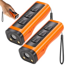 2 Pack Dog Bark Deterrent Devices, Rechargeable Anti-Barking Device for Dogs, 50ft Long-Range Ultrasonic, Correct Your Dog's Bad Behavior at the Push of a Button,Suitable for Small, Medium, Large Dogs