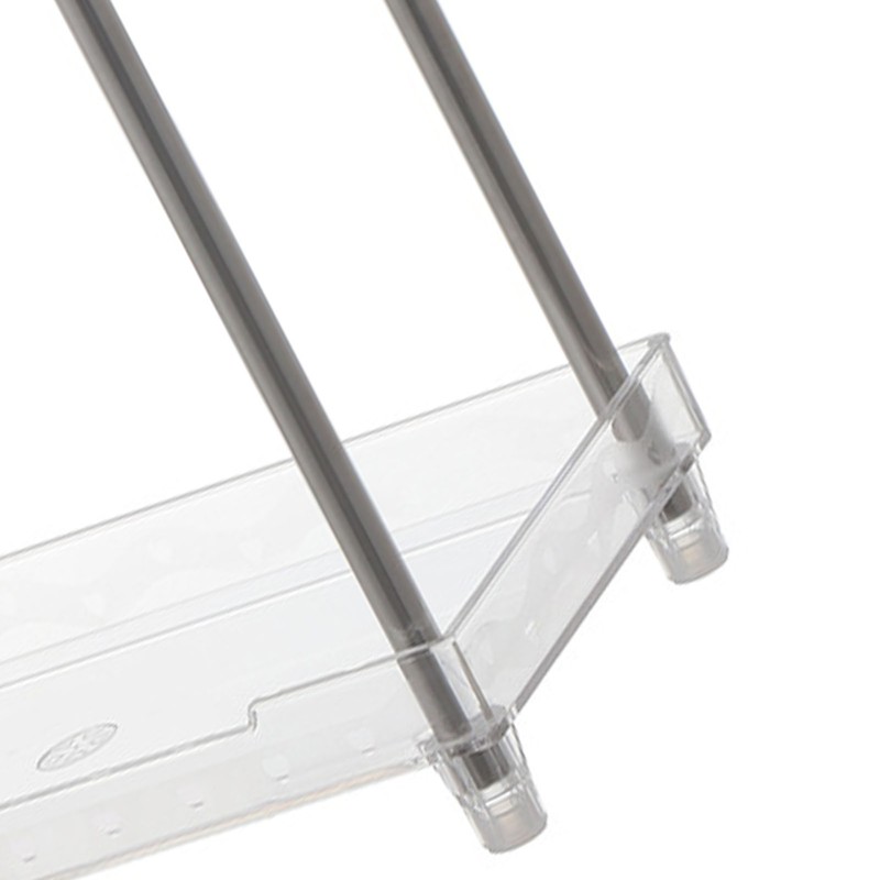 Makeup Organizer Rack Detachable Cosmetic Storage Shelf with Clear Acrylic