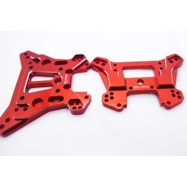 For Traxxas Cobra Racing (F + R) Traxxas Sledge Shock Towers (RED) - 7075-T6