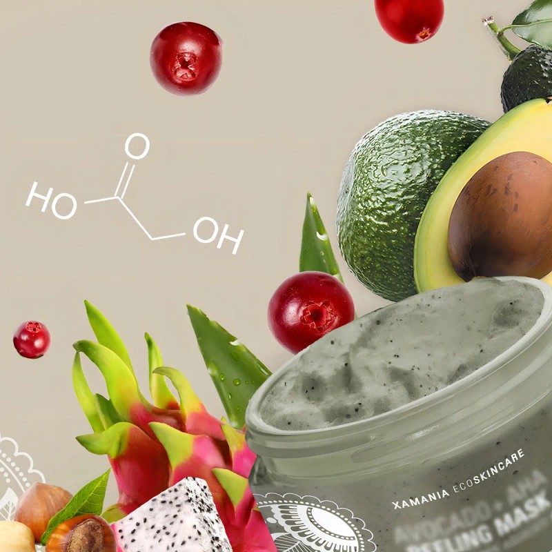 Peeling Mask Aguacate + Aha - Mascarilla Facial Xamania Tipo