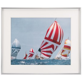 FUJICOLOR 28569 A105A Acrylic Picture Frame, 6 Pieces, Aluminum, Silver