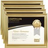 Memory Island 8.5x11 Diploma Document frames,Real Glass Fronts, 4 Pack