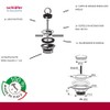 Schläfer 439801 Sink Plug Valve 1 1/2 Inch Chrome Drain