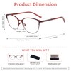 FEIVSN Cat Eye Progressive Multifocus Reading Glasses for Women No