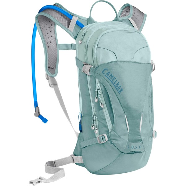 CamelBak Women’s L.U.X.E. Mountain Bike Hydration Backpack - Easy Refill Hydration Backpack, 100 oz, Mineral Blue/Blue Haze