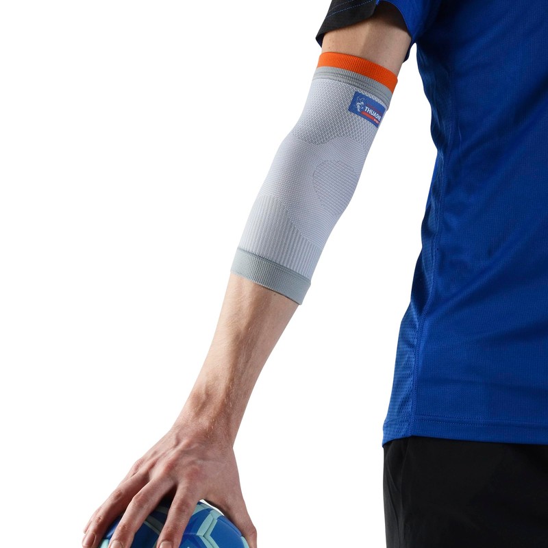 Thuasne Ellenbogenbandage Sport - Weiß/Orange - Größe L